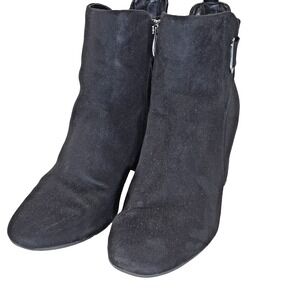 Easy Spirit Boots Womens Size 10 Suede Block Heel Ankle Zip Witchy Gothic Grunge